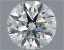 Natural Diamond 0.75 Carats, Round with Excellent Cut, I Color, IF Clarity and Certified by IGI