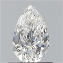 Diamante Natural 0.61 quilates, De pera , Color F, claridad IF y certificado GIA