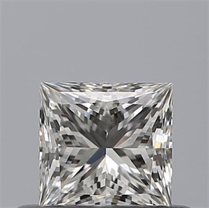 Picture of Natural Diamond 0.42 Carats, Princess with  Cut, G Color, IF Clarity and Certified by GIA