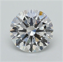Lab Grown Diamond 1.06 Carats, Round with Ideal Cut, D Color, VVS1 Clarity and Certified by IGI
