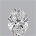 Diamante Natural 0.63 quilates, Ovalado , Color D, claridad VS2 y certificado GIA