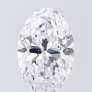 Picture of Natural Diamond 3.01 Carats, Oval with  Cut, D Color, SI2 Clarity and Certified by GIA
