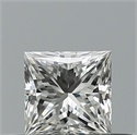 Natural Diamond 0.41 Carats, Princess with  Cut, G Color, VVS2 Clarity and Certified by GIA
