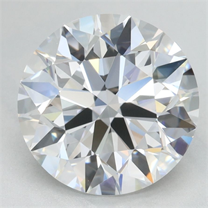 Picture of Lab Grown Diamond 3.02 Carats, Round with Ideal Cut, D Color, IF Clarity and Certified by IGI