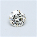 Natural Diamond 0.41 Carats, Round with Excellent Cut, L Color, VVS1 Clarity and Certified by GIA