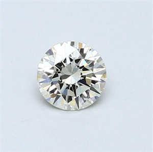 Picture of Natural Diamond 0.41 Carats, Round with Excellent Cut, L Color, VVS1 Clarity and Certified by GIA