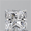 Natural Diamond 0.80 Carats, Princess with  Cut, D Color, VS2 Clarity and Certified by GIA
