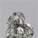 Natural Diamond 0.46 Carats, Heart with  Cut, I Color, VVS2 Clarity and Certified by GIA