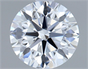 Lab Grown Diamond 1.49 Carats, Round with Ideal Cut, D Color, VS1 Clarity and Certified by IGI
