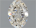 Natural Diamond 0.61 Carats, Oval with  Cut, I Color, VVS1 Clarity and Certified by GIA