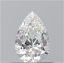 Natural Diamond 0.53 Carats, Pear with  Cut, F Color, SI1 Clarity and Certified by GIA