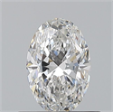 Natural Diamond 0.53 Carats, Oval with  Cut, E Color, VVS2 Clarity and Certified by GIA