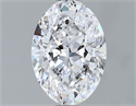 Natural Diamond 1.01 Carats, Oval with  Cut, D Color, SI2 Clarity and Certified by GIA