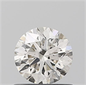 Natural Diamond 0.57 Carats, Round with Excellent Cut, I Color, SI1 Clarity and Certified by IGI