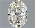Natural Diamond 1.71 Carats, Oval with  Cut, J Color, VS1 Clarity and Certified by GIA