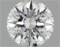 Lab Grown Diamond 0.98 Carats, Round with Ideal Cut, D Color, VS2 Clarity and Certified by IGI