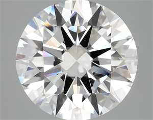 Picture of Lab Grown Diamond 3.98 Carats, Round with Ideal Cut, E Color, VVS2 Clarity and Certified by IGI