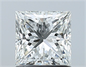 Natural Diamond 1.06 Carats, Princess with  Cut, H Color, VVS1 Clarity and Certified by GIA