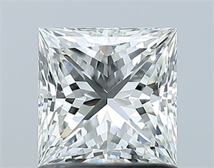 Picture of Natural Diamond 1.06 Carats, Princess with  Cut, H Color, VVS1 Clarity and Certified by GIA