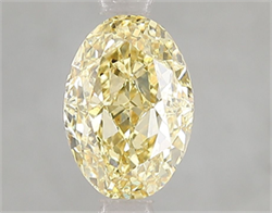 Picture of Lab Grown Diamond 2.02 Carats, Oval with  Cut, Fancy Intense Yellow Color, VS1 Clarity and Certified by IGI