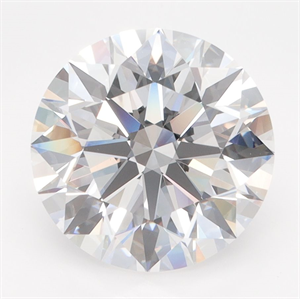 Picture of Lab Grown Diamond 4.03 Carats, Round with Excellent Cut, D Color, VVS2 Clarity and Certified by GIA