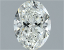 Natural Diamond 1.30 Carats, Oval with  Cut, I Color, VS1 Clarity and Certified by GIA