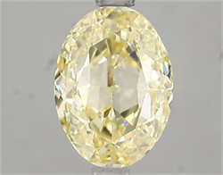 Picture of Lab Grown Diamond 2.06 Carats, Oval with  Cut, Fancy Yellow Color, VS1 Clarity and Certified by IGI