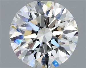 Picture of Natural Diamond 0.74 Carats, Round with Excellent Cut, F Color, VVS1 Clarity and Certified by GIA