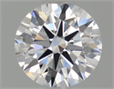 Lab Grown Diamond 1.01 Carats, Round with Ideal Cut, D Color, VS1 Clarity and Certified by IGI
