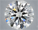 Lab Grown Diamond 6.01 Carats, Round with Excellent Cut, F Color, VS1 Clarity and Certified by IGI
