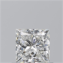 Natural Diamond 0.73 Carats, Princess with  Cut, G Color, VVS2 Clarity and Certified by GIA