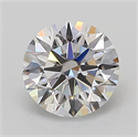 Lab Grown Diamond 1.00 Carats, Round with Ideal Cut, D Color, VVS2 Clarity and Certified by IGI