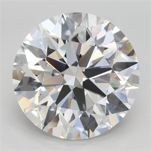 Picture of Lab Grown Diamond 5.38 Carats, Round with Ideal Cut, F Color, VVS1 Clarity and Certified by IGI