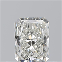 Natural Diamond 0.50 Carats, Radiant with  Cut, I Color, VVS1 Clarity and Certified by GIA