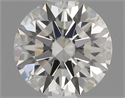 Natural Diamond 0.91 Carats, Round with Excellent Cut, H Color, VVS2 Clarity and Certified by IGI