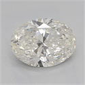 Natural Diamond 1.70 Carats, Oval with  Cut, J Color, SI2 Clarity and Certified by GIA