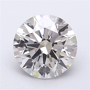 Picture of Lab Grown Diamond 1.30 Carats, Round with Ideal Cut, F Color, VVS2 Clarity and Certified by IGI