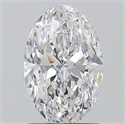 Natural Diamond 1.20 Carats, Oval with  Cut, D Color, SI2 Clarity and Certified by GIA