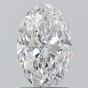 Picture of Natural Diamond 1.20 Carats, Oval with  Cut, D Color, SI2 Clarity and Certified by GIA