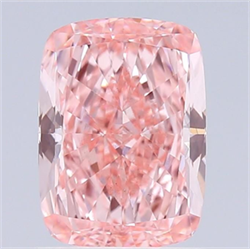 Picture of Lab Grown Diamond 1.51 Carats, CUSHION MODIFIED with  Cut, Fancy Vivid Pink Color, VS2 Clarity and Certified by IGI