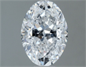 Natural Diamond 1.20 Carats, Oval with  Cut, D Color, SI2 Clarity and Certified by IGI