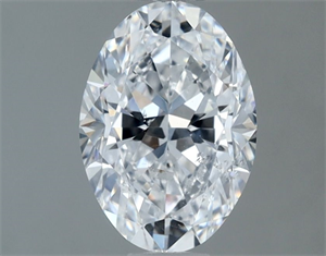 Picture of Natural Diamond 1.20 Carats, Oval with  Cut, D Color, SI2 Clarity and Certified by IGI