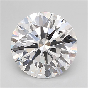 Picture of Lab Grown Diamond 3.26 Carats, Round with Ideal Cut, D Color, IF Clarity and Certified by IGI