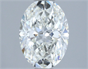Natural Diamond 1.51 Carats, Oval with  Cut, H Color, VVS2 Clarity and Certified by IGI