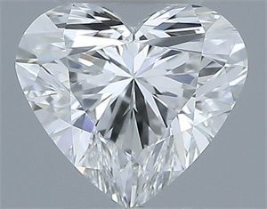 Foto Diamante Natural 0.37 quilates, Corazón , Color G, claridad VVS1 y certificado GIA de