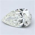 Diamante Natural 3.60 quilates, De pera , Color J, claridad SI2 y certificado GIA