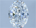 Natural Diamond 0.70 Carats, Oval with  Cut, D Color, VVS1 Clarity and Certified by GIA