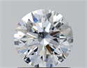 Lab Grown Diamond 1.11 Carats, Round with Ideal Cut, F Color, VVS1 Clarity and Certified by IGI