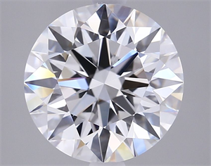 Picture of Lab Grown Diamond 3.54 Carats, Round with Ideal Cut, D Color, VVS1 Clarity and Certified by IGI