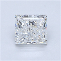 Diamante Natural 1.00 quilates, Princesa , Color D, claridad SI1 y certificado GIA